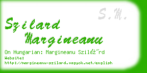 szilard margineanu business card